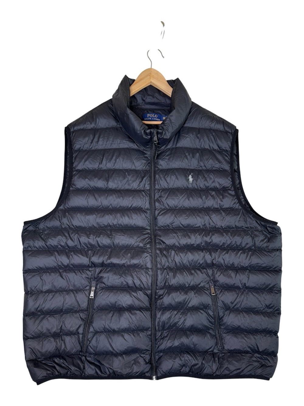 Polo Ralph Lauren Down Puffer Vest Black Men's Size 4XLT Big & Tall